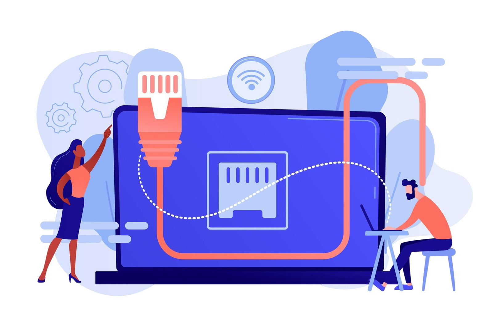 businessman-table-using-laptop-with-ethernet-connection-ethernet-connection-lan-connection-technology-ethernet-network-system-concept